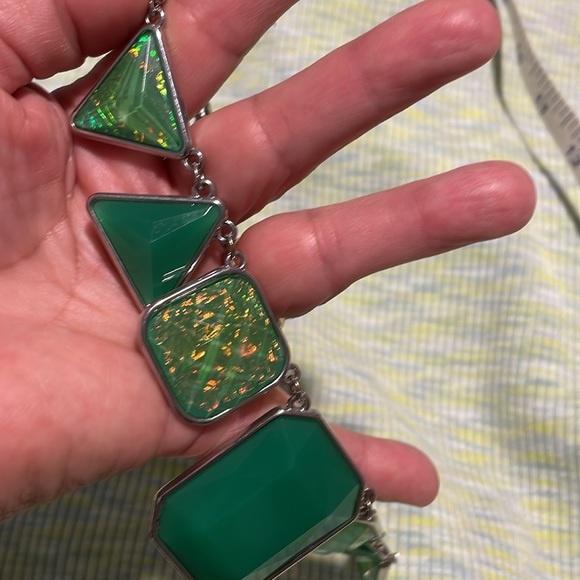 Lab opal necklace 19” - Picture 11 of 15